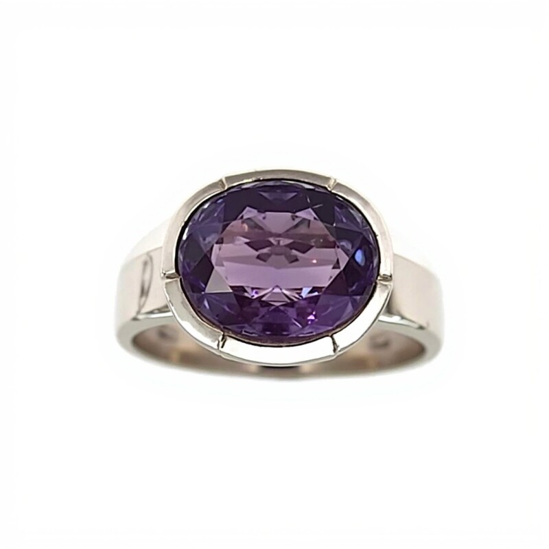 Anillo Oval-Plata 925-Con Amatista-AN4656 conpiedra