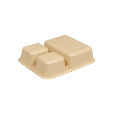 Bandeja de 3 Compartimientos de Policarbonato Beige 16 x 22.1 x 4.8 cm Bandeja de 3 Compartimientos de Policarbonato Beige 16 x 22.1 x 4.8 cm