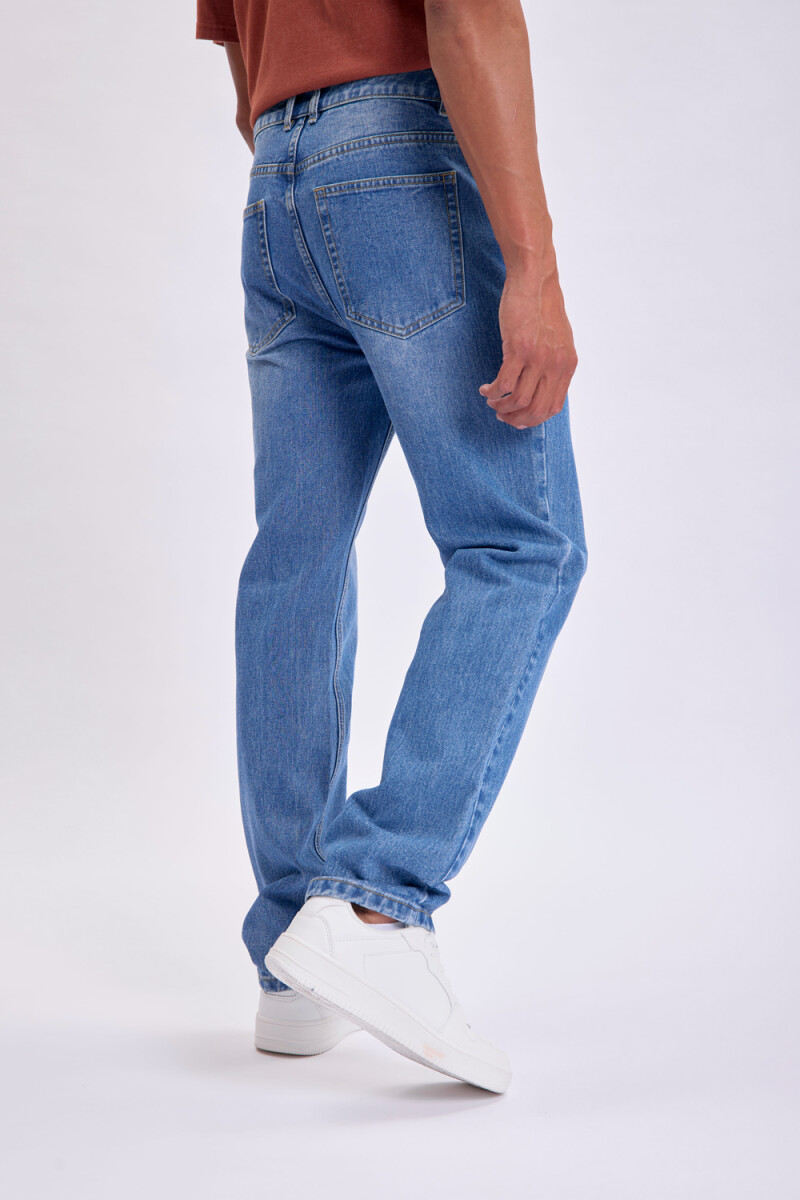 Pantalón jean fit clásico Azul Medio