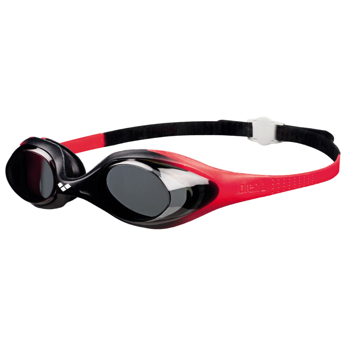 Lentes De Natacion Para Niños Arena Spider Junior Goggles (6 a 12 años) - Negro y Rojo 