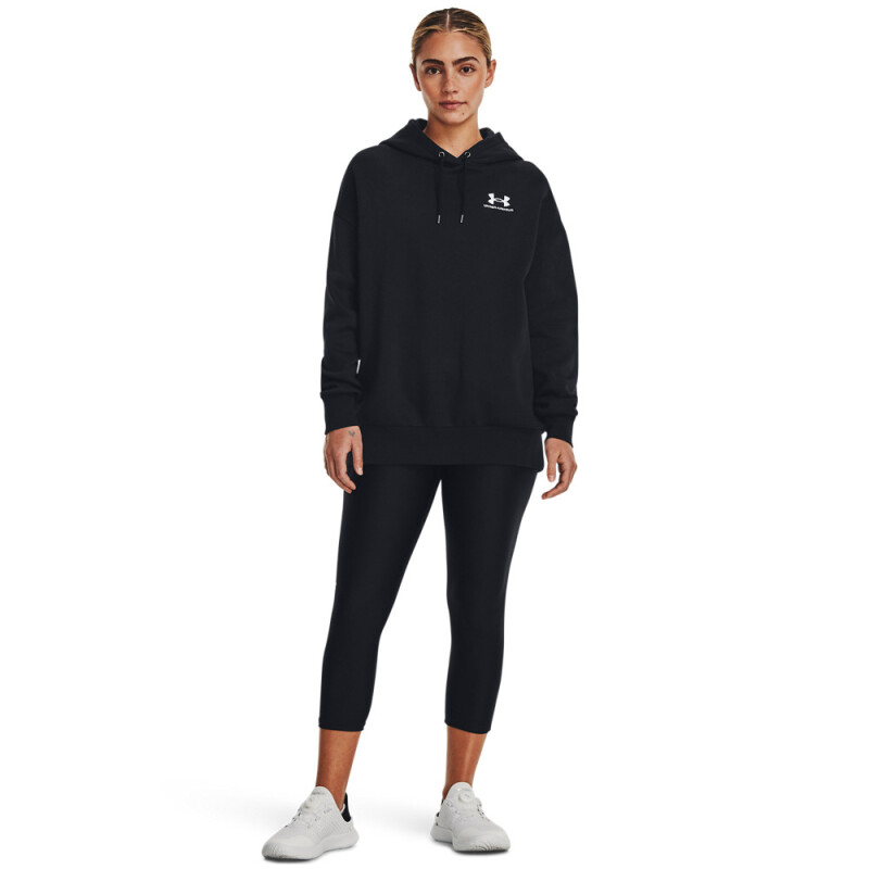 UA Icon Fleece OS Hoodie-PNK BLK-001