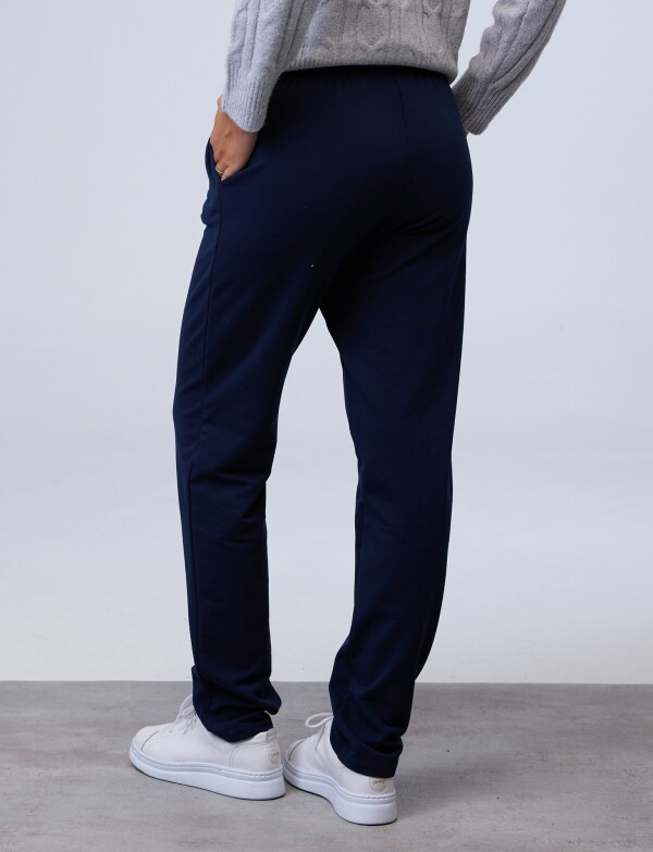 Pantalon Yoga Algodon AZUL