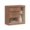 Cómoda Lille 3 Cajones 1 Puerta 1 Zapatero Macadamia Cómoda Lille 3 Cajones 1 Puerta 1 Zapatero Macadamia