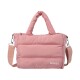 Cartera puffer rosa