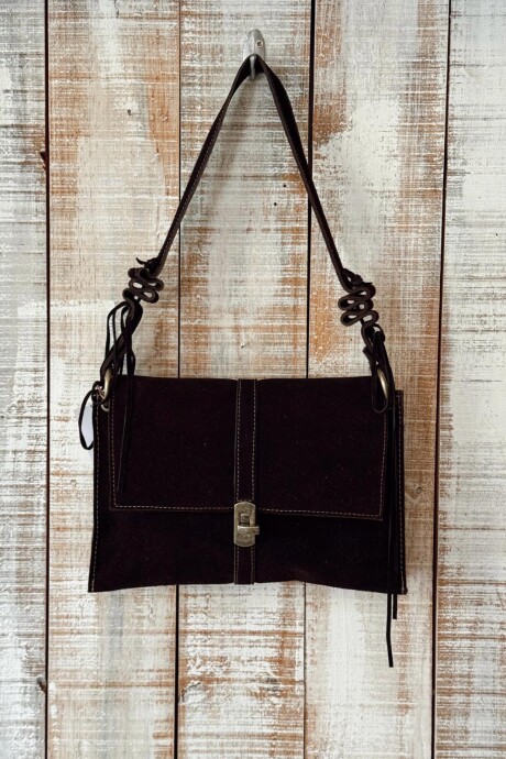 Cartera Gypsy Chocolate Gamuza