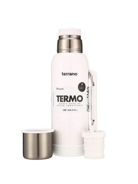 Termo Premium 1lt. Con base de Silicona Metalizado Blanco