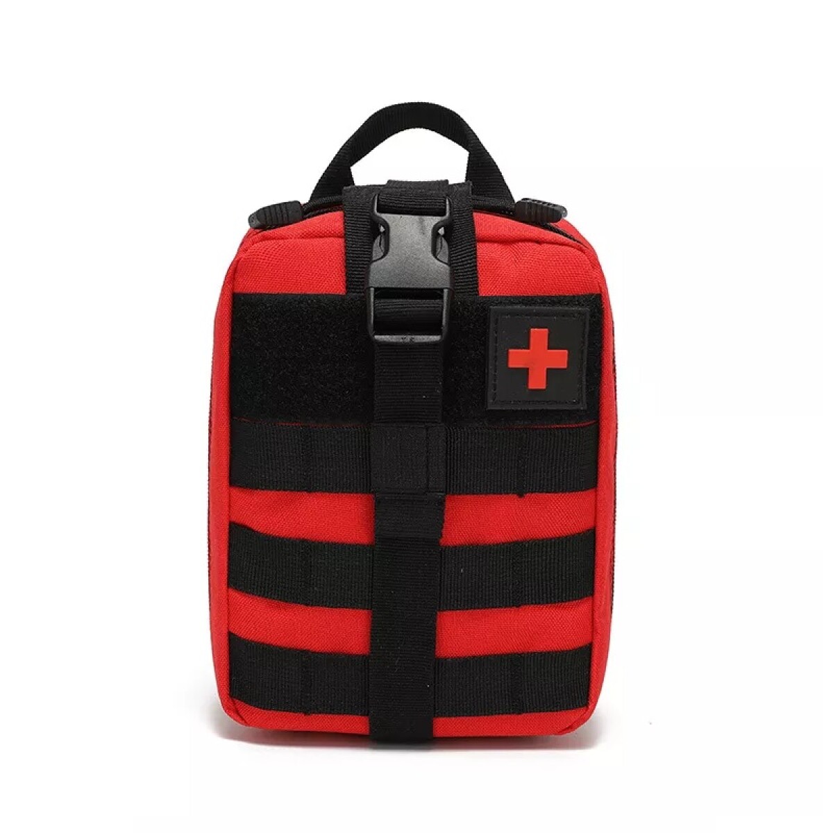 Pouch botiquín para primeros auxilios - Sistema Molle - Rojo 
