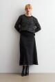 Sweater animal print gris oscuro