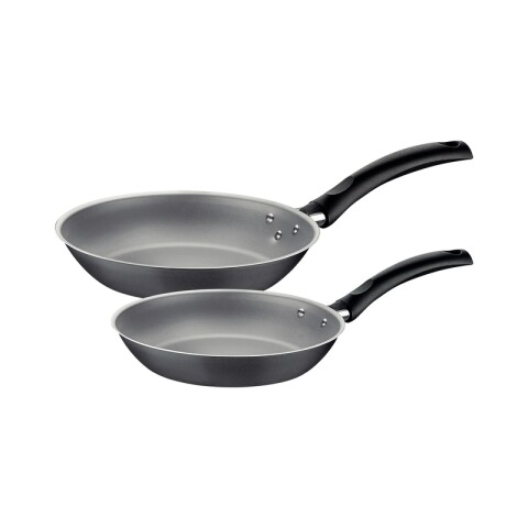 Juego 2 sartenes grises Ø16 - 20 cm. "Turim" -TRAMONTINA TR6406