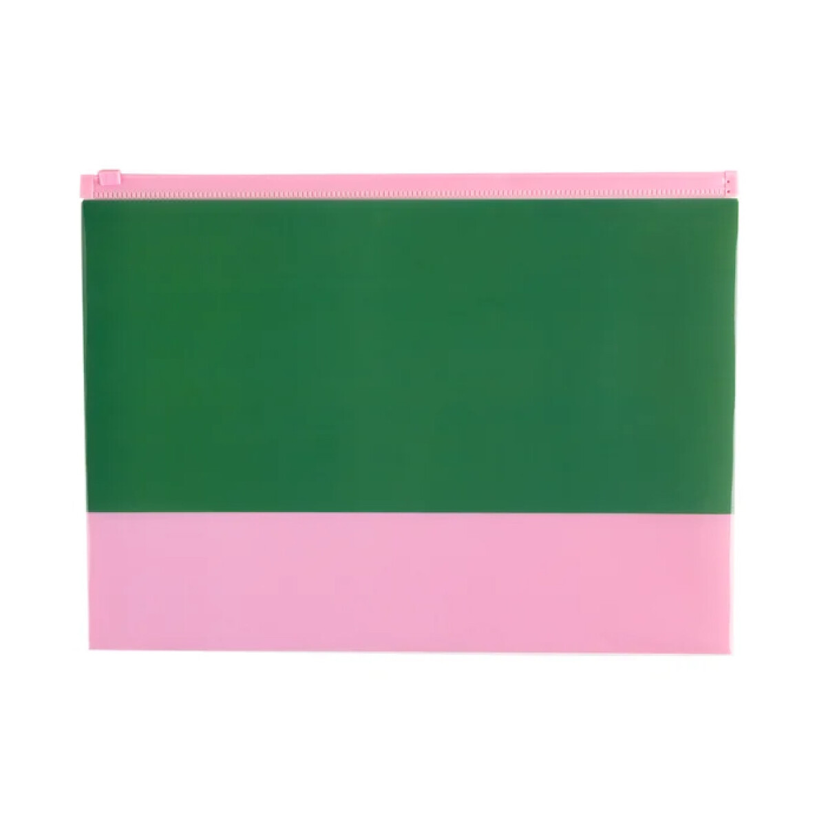 Sobre Zip Mooving A4 - Verde y Rosado 