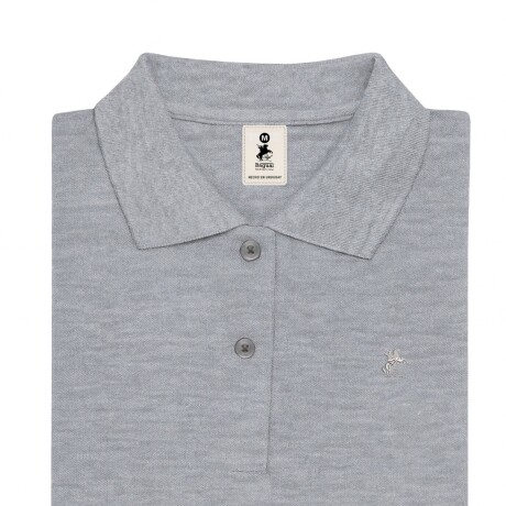 Remera pique de dama Gris