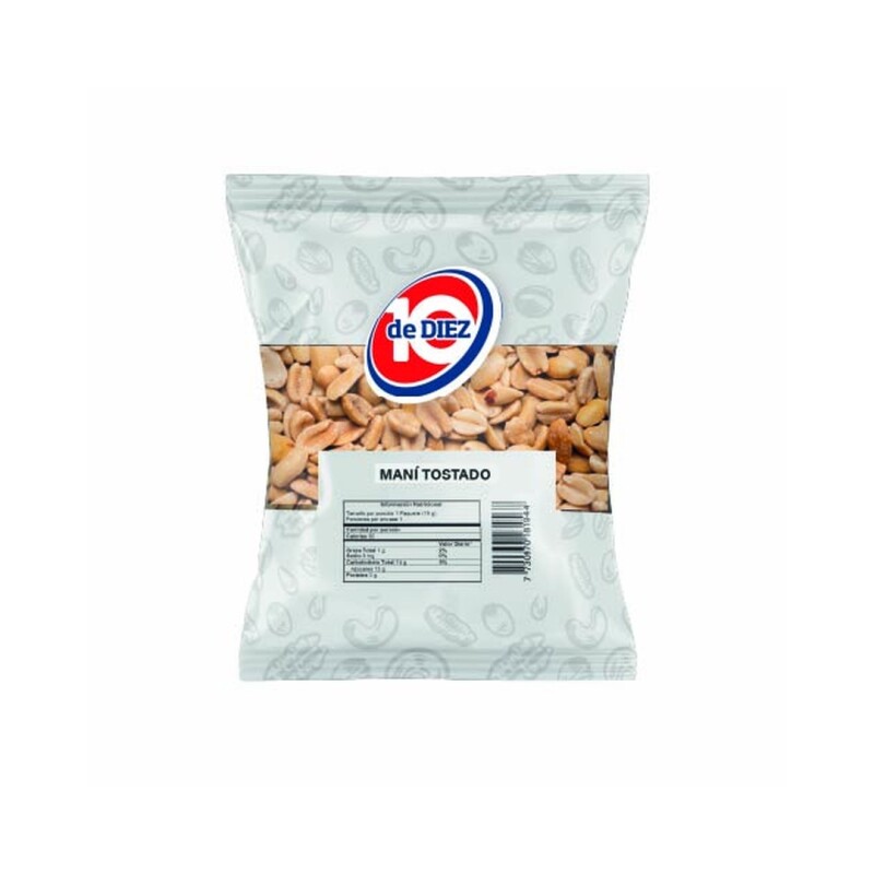 MANI TOSTADO SALADO DE DIEZ 200G Mani Tostado Salado De Diez 200g
