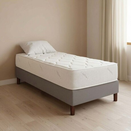 SOMMIER 1 PLAZA Y MEDIA RESORTES POCKET DENSIDAD CRYSTAL