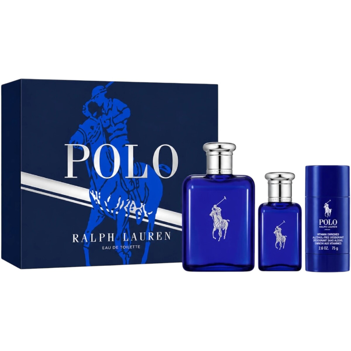 Cofre Polo Blue Ralph Lauren Edt 125ML y 40ML y Deo 75G 