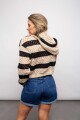 Buzo Ximena Negro y beige
