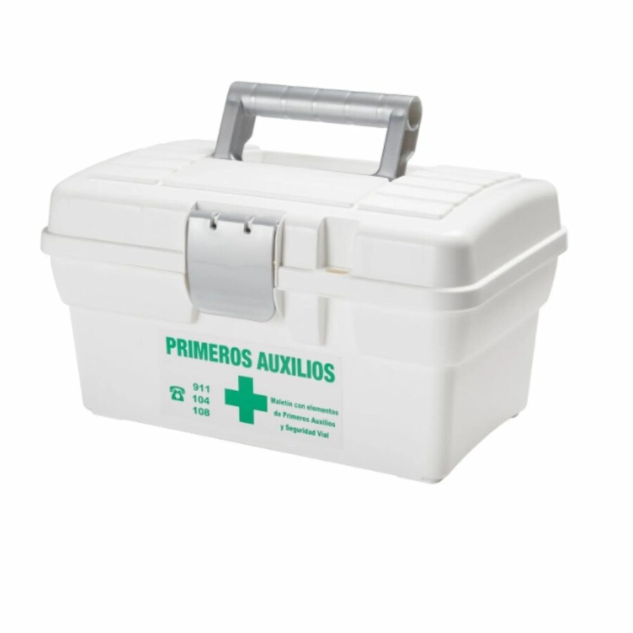 Caja Vacía para Botiquín de Primeros Auxilios con Manija Caja Vacía para Botiquín de Primeros Auxilios con Manija