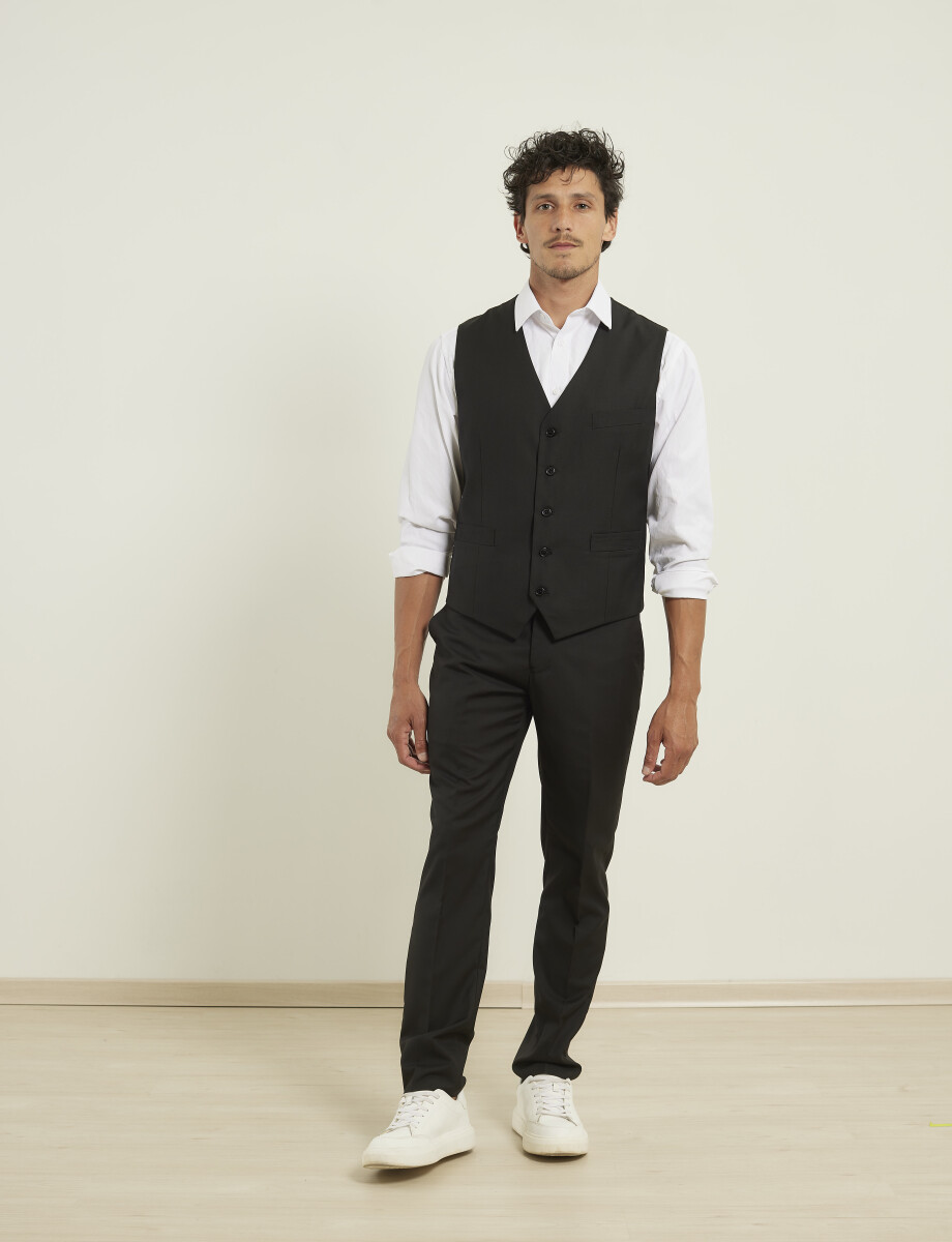 470699 CHALECO VESTIR HARRINGTON LABEL Negro