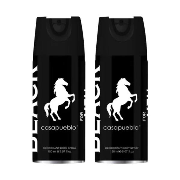 Desodorante body spray Black Men pack x2 – Casapueblo Desodorante body spray Black Men pack x2 – Casapueblo