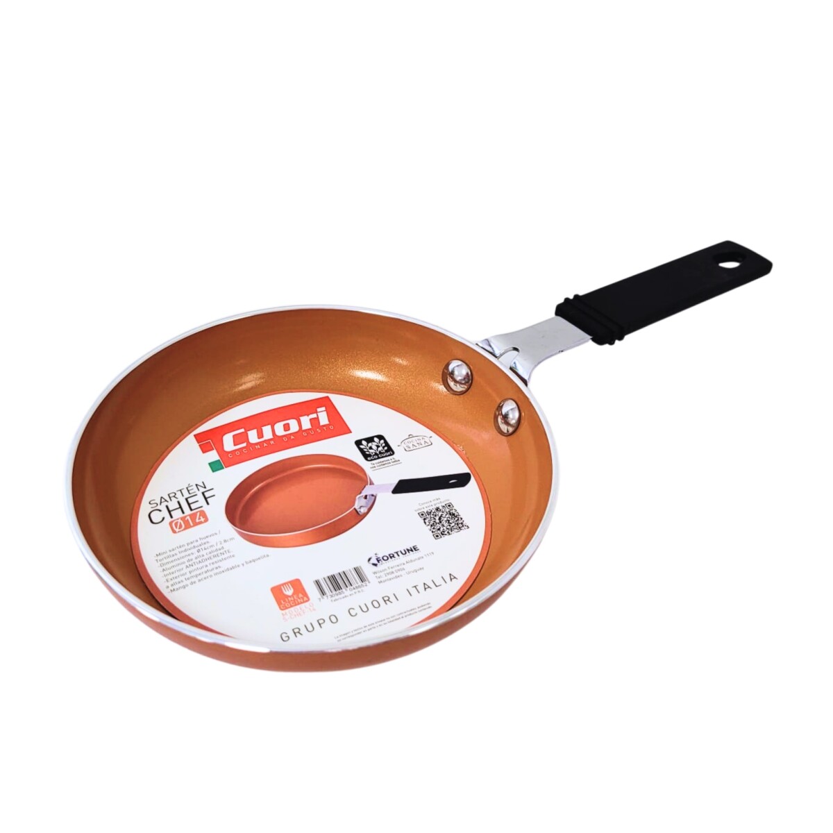 Mini Sartén CUORI Chef-14 Simil Cobre 14cm 