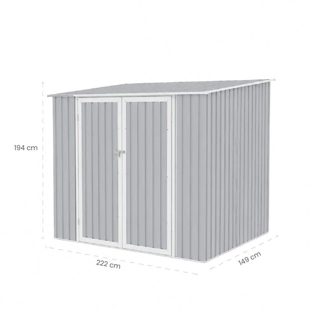 Galpón prefabricado Reforzado 2 Puertas JOY B Aluminio