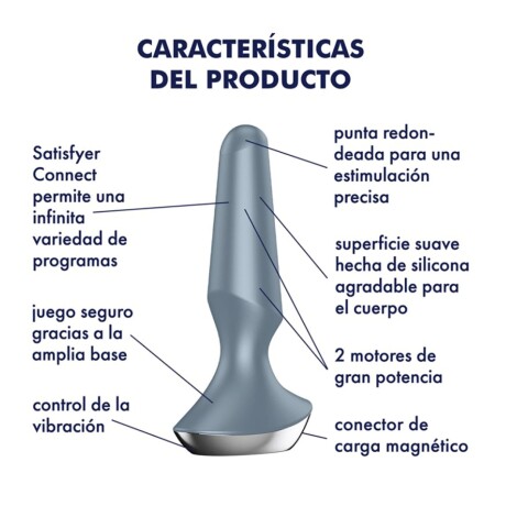Satisfyer Ilicious 2 Plug Anal Vibrador Bluetooth Gris