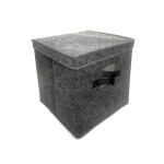 ORGANIZADOR CON TAPA FIELTRO GRIS 30x30x30CM ORGANIZADOR CON TAPA FIELTRO GRIS 30x30x30CM