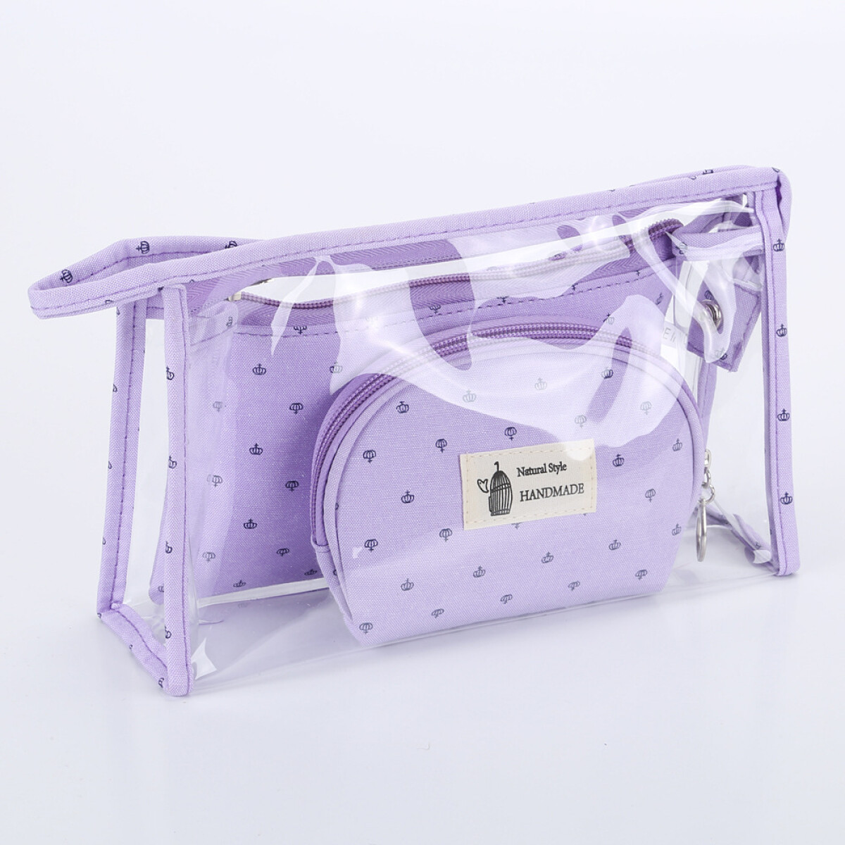 Necessaire 3 Estuches Natural Style - Violeta 