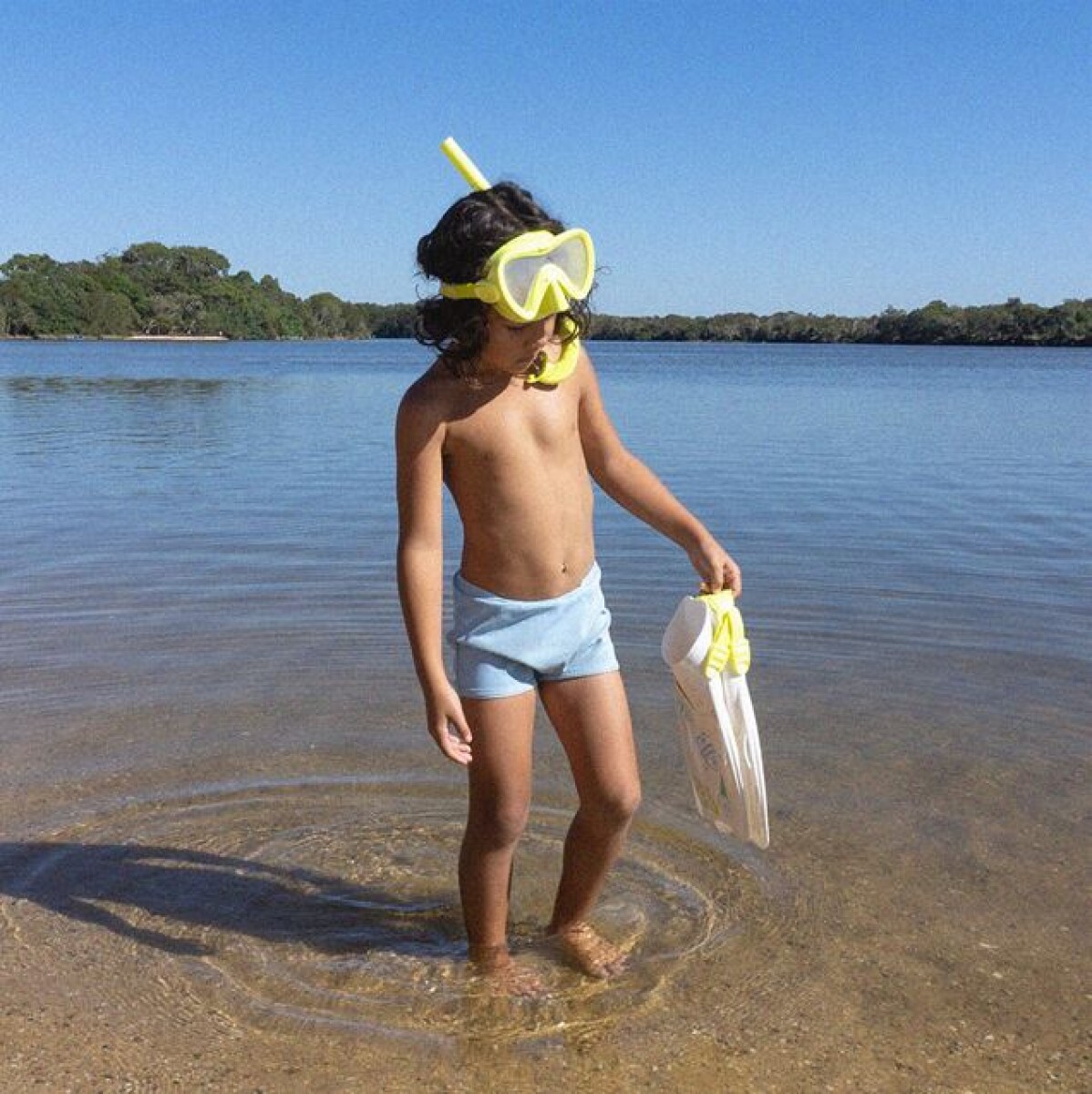 Set snorkel para niños Medium - Yellow 