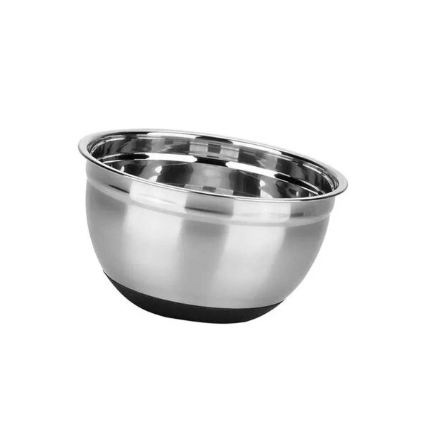 Bowl acero inox 17 cm base silicona negra PRISMA Bowl acero inox 17 cm base silicona negra PRISMA