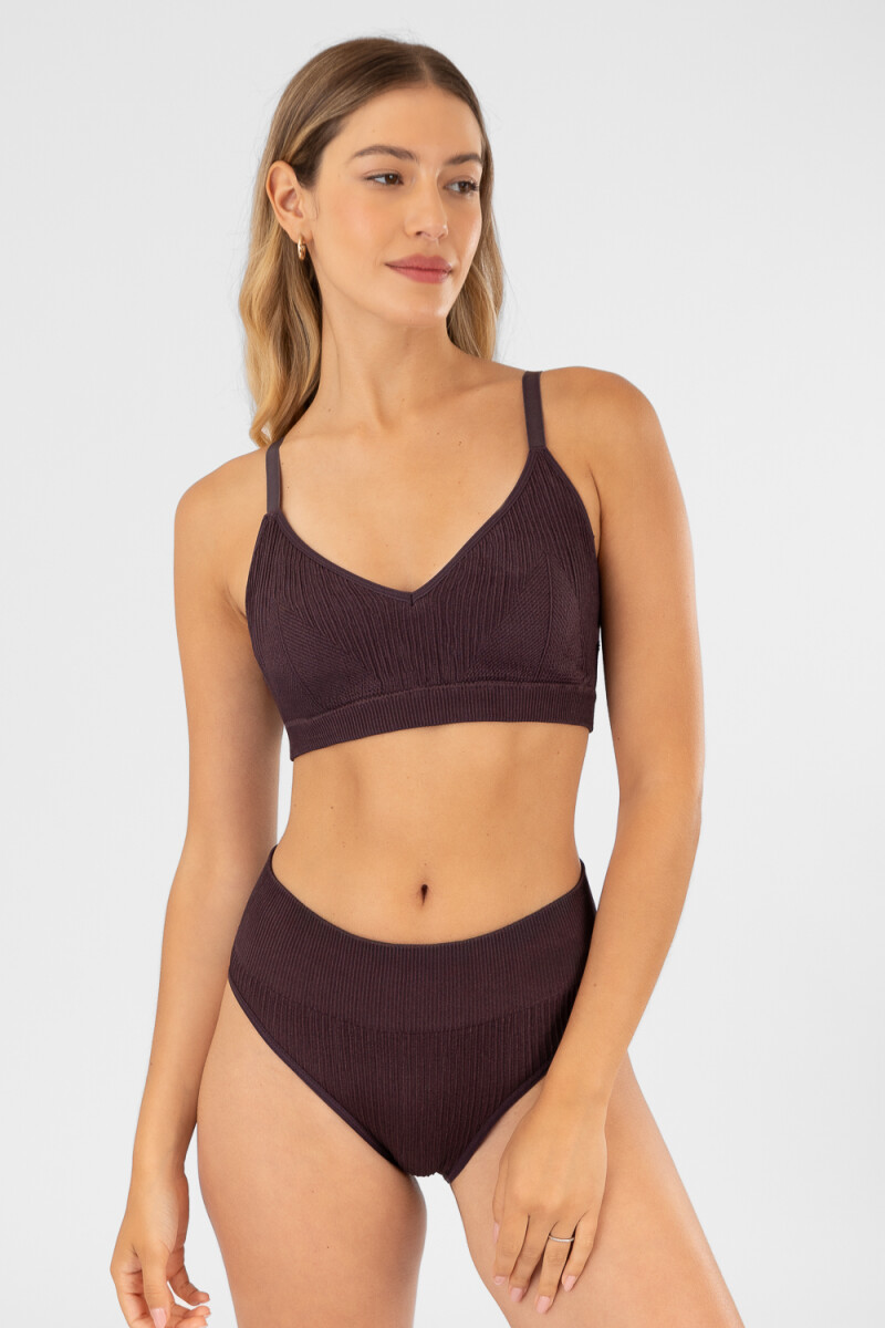 Bikini alta boreal Marron