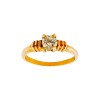 Anillo Solitario-Oro bajo-Piedra zirconia-AN8024 conpiedra