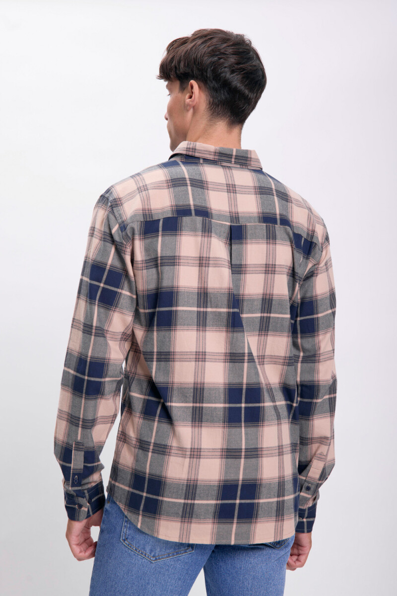 Camisa cuadros Azul Marino