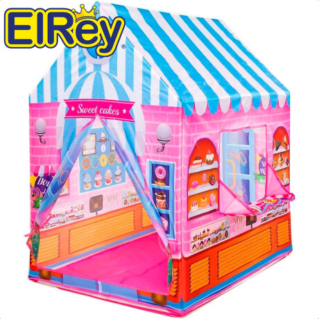 Carpa Casita Infantil Dino Pastelería 93x69x103cm Rosa