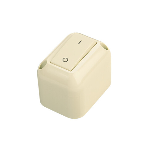 Caja exterior con bipolar 10A 250V Presta marfil C51962
