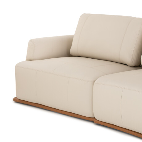 Sofá Chaiselongue Tizzano 3065 - Cuero Básico - Chaise Derecho 10-008 (Off White)