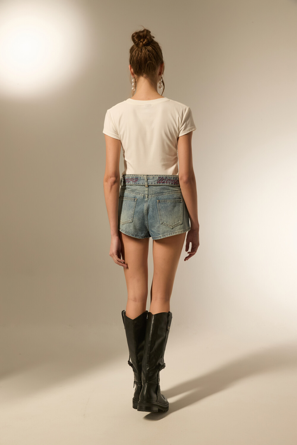 Short Siracusa Azul Grisaceo