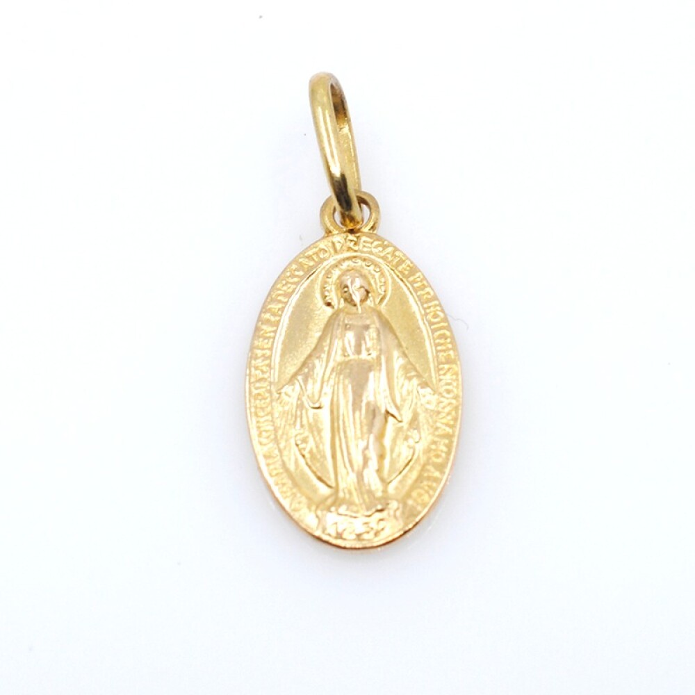 Medalla en oro 18k Milagrosa 15mm x 10mm Medalla en oro 18k Milagrosa 15mm x 10mm
