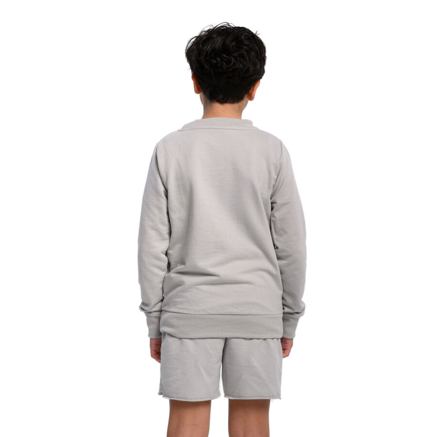 Buzo Infantil Umbro Puffer Gris - Celeste