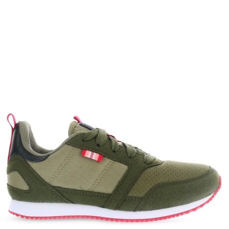 Championes de Niños Topper T 700 Kids Verde Militar - Fucsia