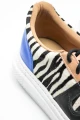 Zapatilla Milos Blanco, Negro, Azul Y Tostado