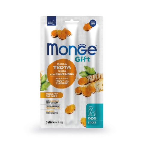 Monge Gift Stick DogmMobility Support Trout & Turmeric 45 gr Monge Gift Stick Dogmmobility Support Trout & Turmeric 45 Gr