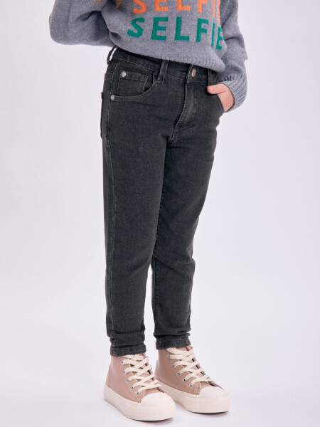 Pantalón jean skinny Gris
