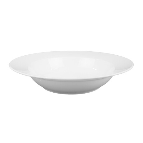 Plato hondo de ceramica con guarda ancha Plato hondo de ceramica con guarda ancha