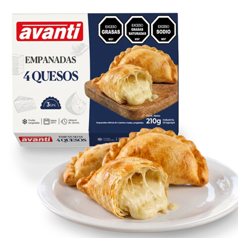 Empanadas Avanti 4 Quesos x3ud Empanadas Avanti 4 Quesos x3ud