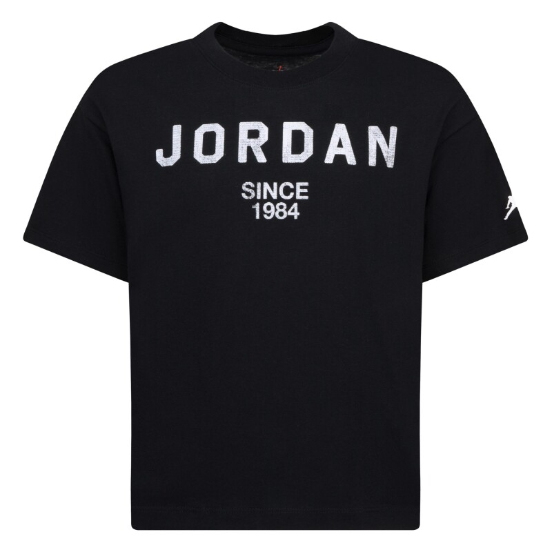 Camiseta Jordan High Brand Read Ss de Niña Negro