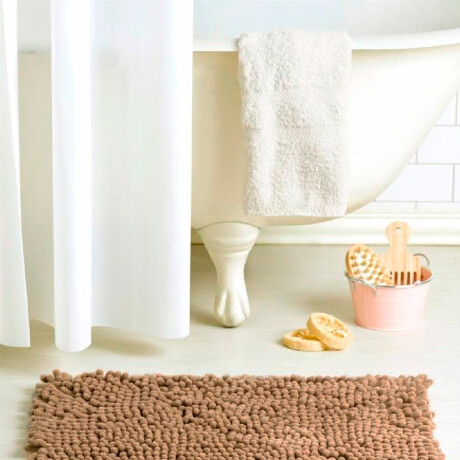 Alfombra Estilo Buclé Decorativa Interior Suave Moderna Beige
