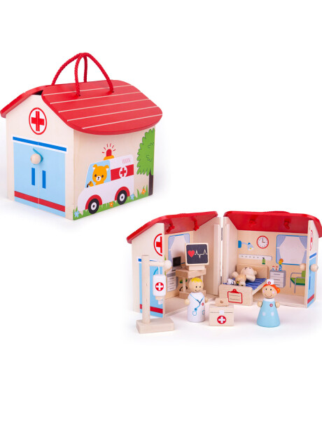 Set valija juego en madera Bigjigs Mini Hospital Set valija juego en madera Bigjigs Mini Hospital