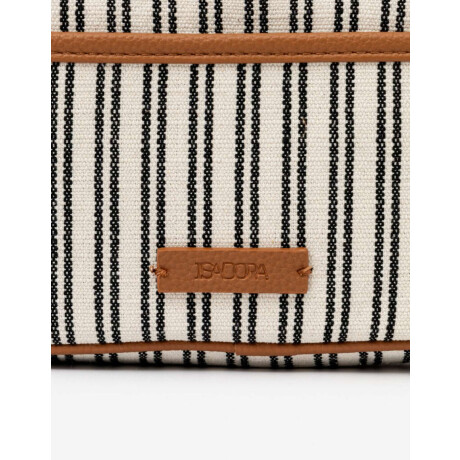 Bandolera Estampada Con Bolsillo Combinacion Bicolor