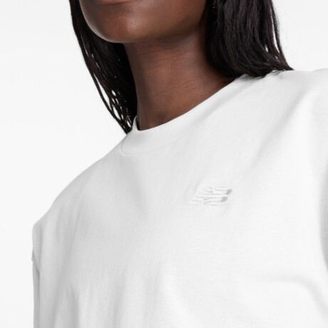 Remera New Balance de Dama - Logo Oversized - WT43536WT WHITE