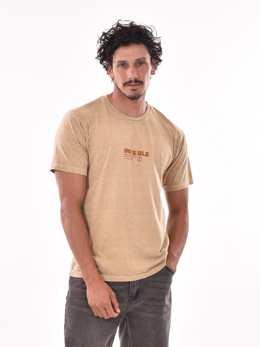 REMERA MIST REGULAR - BEIGE 